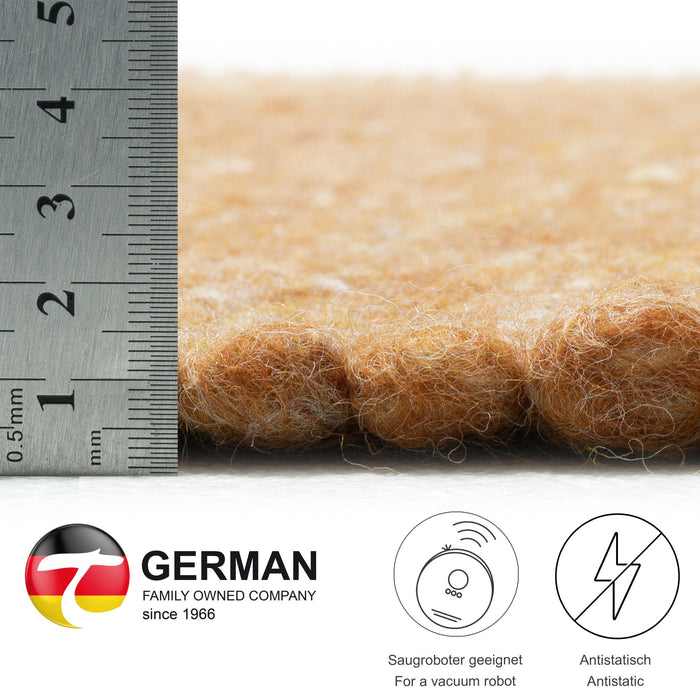 Theko Handgeweven wollen tapijt Alpen 190x290 cm - Terracotta