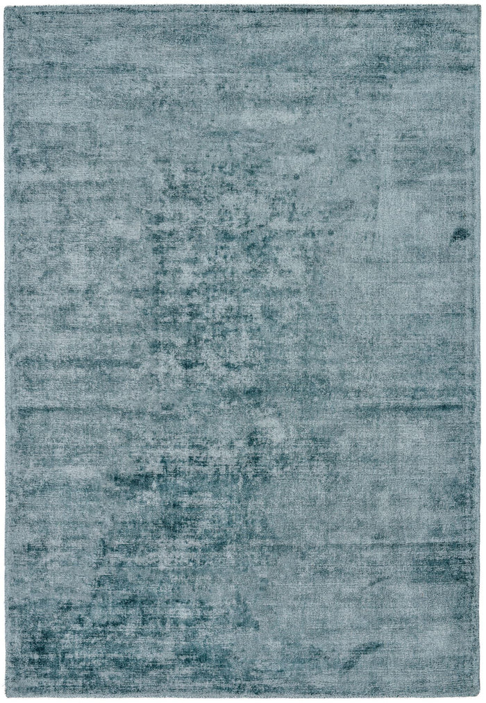 Theko handgeweven viscose tapijt Star 240x340 cm - Lichtturkoois