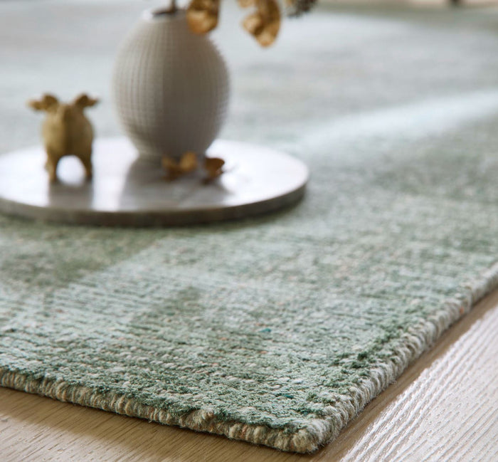 Theko gestreept UNI-tapijt Venus 70x140 cm - Groen