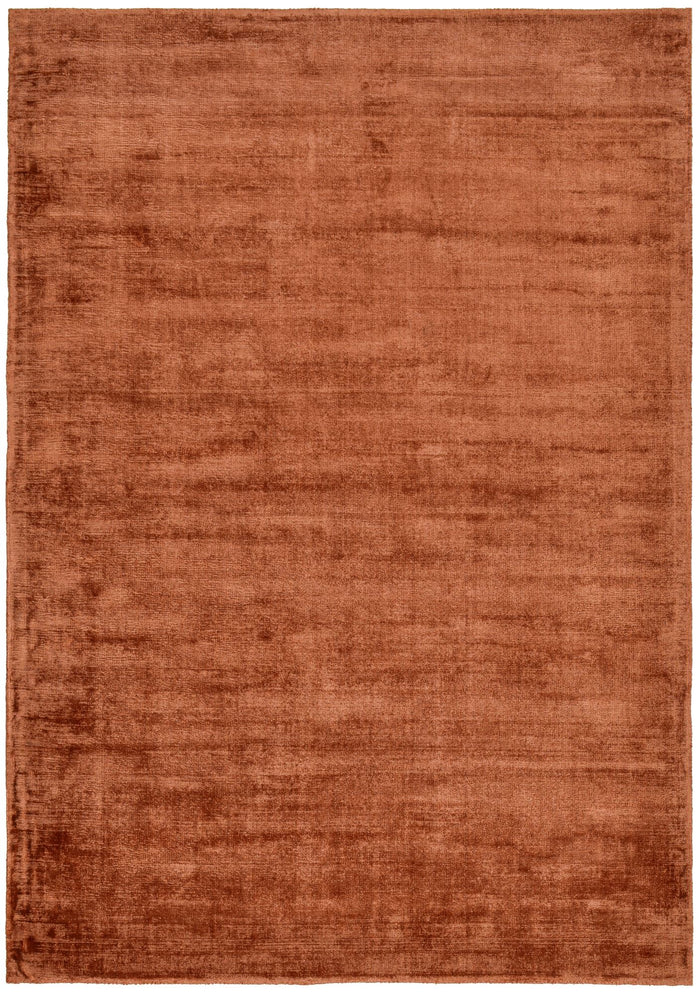 Theko handgeweven viscose tapijt Star 40x60 cm - Koper