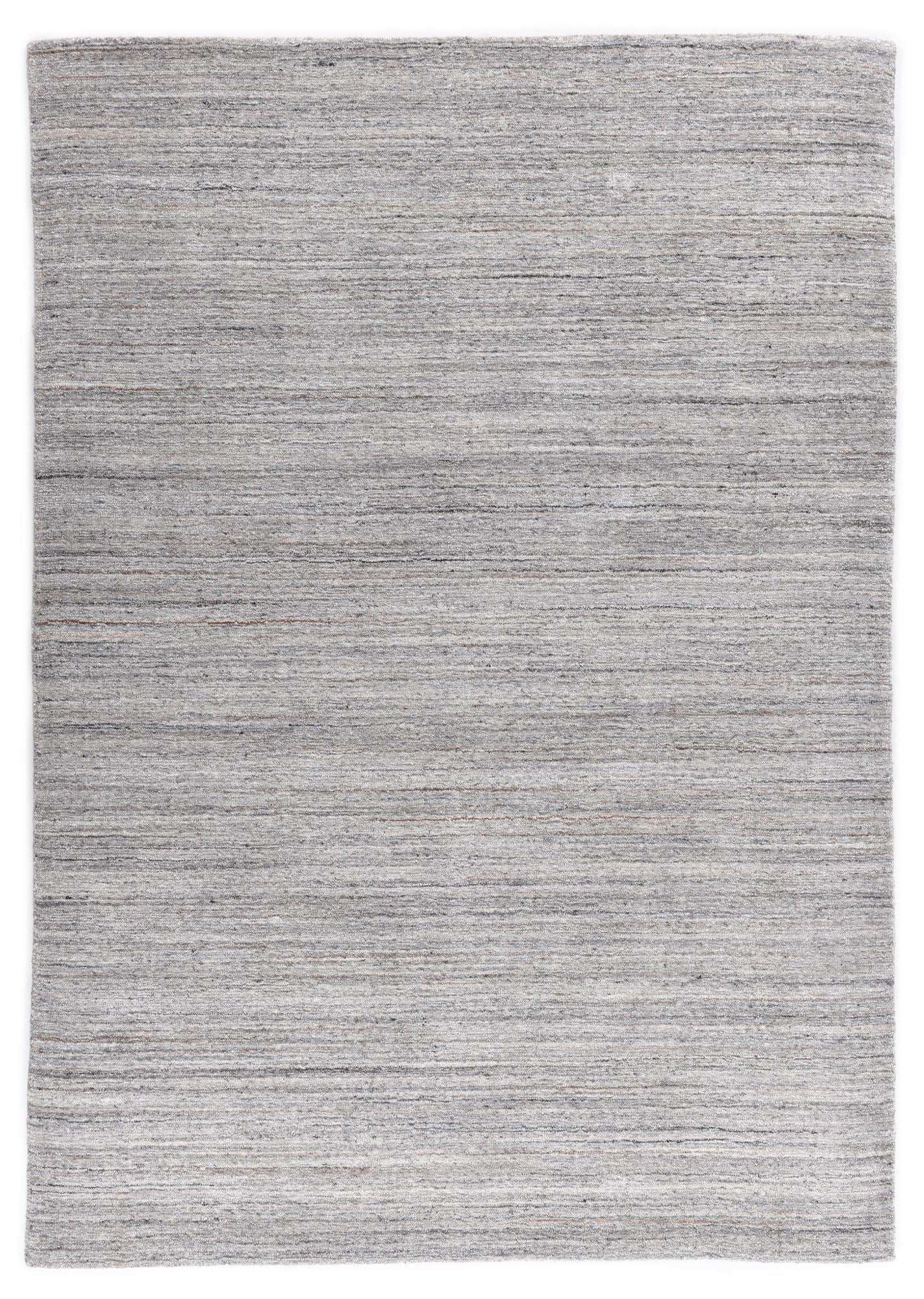 Theko Handgeweven wollen viscose tapijt San Diego 250x350 cm - Grijs