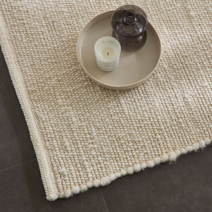 Theko Alm-Glück natuurtapijt 70x240 cm - Crème