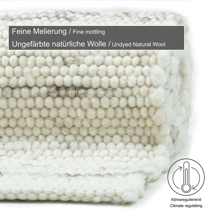 Theko Alm-Glück natuurtapijt 190x290 cm - Natuurgrijs