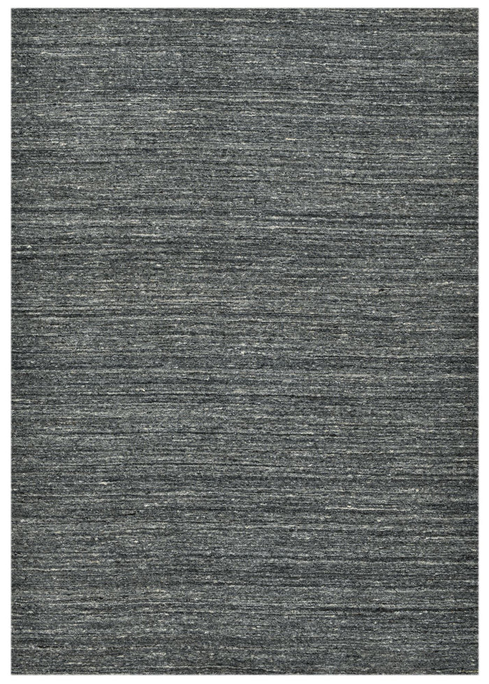 Theko Handgeweven wollen tapijt Pure 170x240 cm - Antraciet