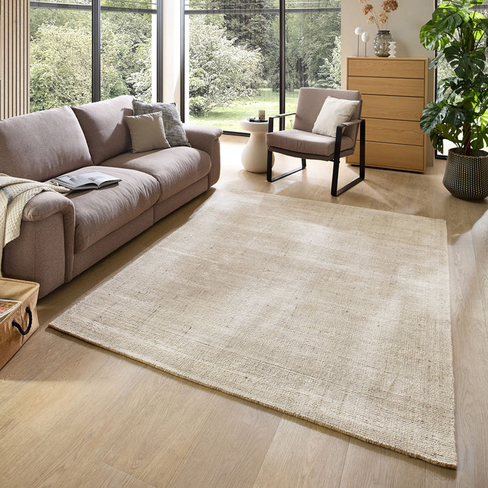 Theko gestreept UNI-tapijt Venus 40x60 cm - Beige