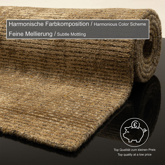 Theko gestreept UNI-tapijt Venus 120x180 cm - Goud