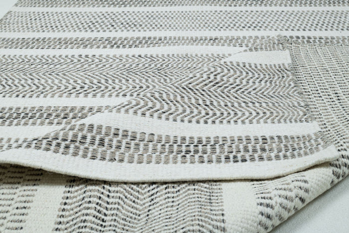 Theko Tapijt in Scandinavische stijl Trondheim 110x170 cm - Zwart|wit