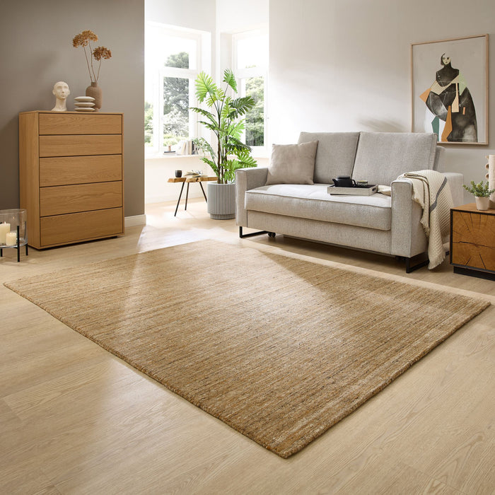 Theko Handgeweven wollen tapijt Pure 250x300 cm - Geel