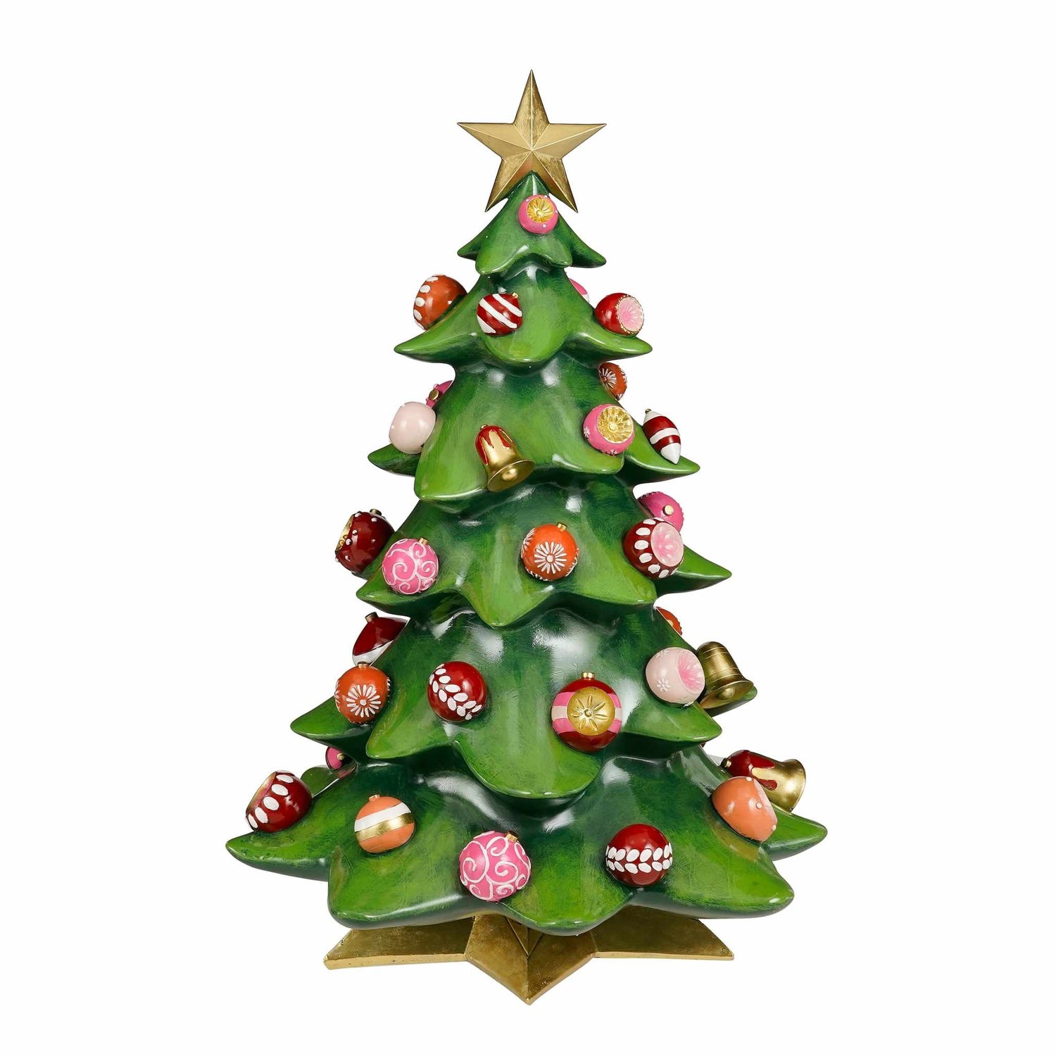 Mica Decorations Kerstversiering X-mas Tree - 64x62x88 cm - Polyresin - Groen