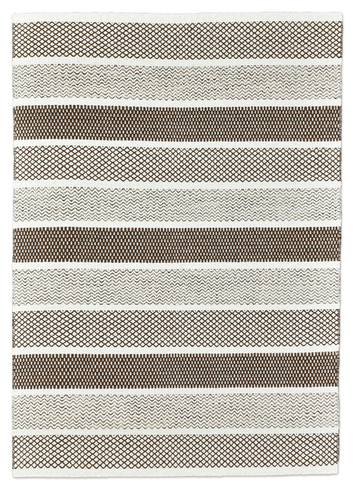 Theko Tapijt in Scandinavische stijl Trondheim 55x80 cm - Zwart|wit