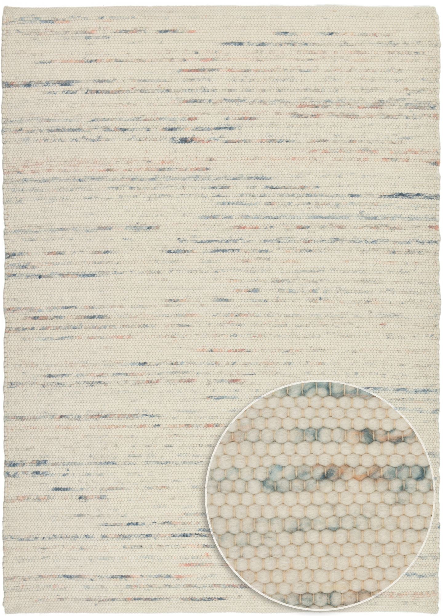 Theko Handgeweven wollen tapijt Alpen 70x140 cm - Multicolor