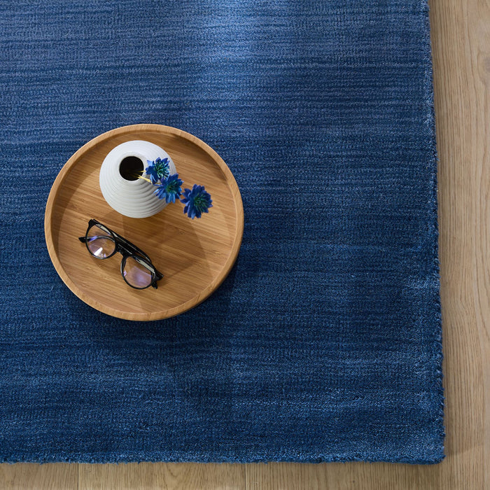 Theko Tapijt met kleurverloop Wool Comfort 70x140 cm - Blauw