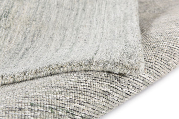 Theko Handgeweven wollen viscose tapijt San Diego 40x60 cm - Groen