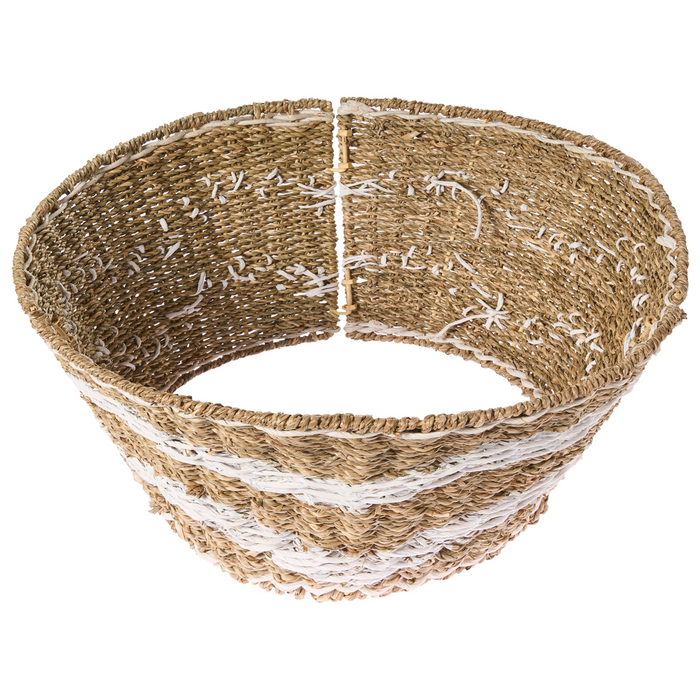 Beliani - HIVER - Kerstboomrok - Natuurlijk|Wit - ⌀ 60 cm - Zeegras