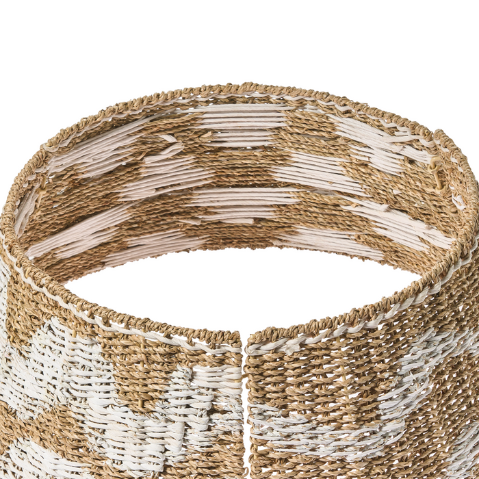 Beliani - HIVER - Kerstboomrok - Natuurlijk|Wit - ⌀ 60 cm - Zeegras
