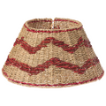 Beliani - HIVER - Kerstboomrok - Natuurlijk|Rood - ⌀ 43 cm - Zeegras