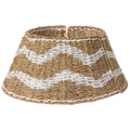Beliani - HIVER - Kerstboomrok - Natuurlijk|Wit - ⌀ 51 cm - Zeegras