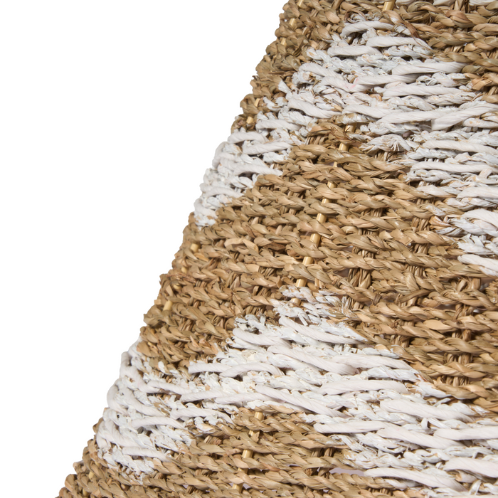Beliani - HIVER - Kerstboomrok - Natuurlijk|Wit - ⌀ 51 cm - Zeegras