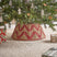 Beliani - GLACE - Kerstboomrok - Naturel|Rood - ⌀ 60 cm - Zeegras