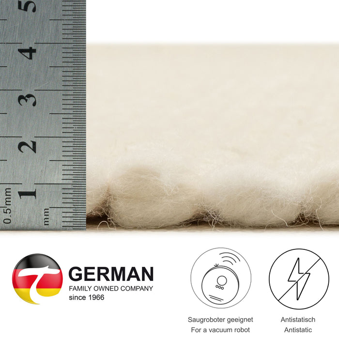 Theko Alm-Glück natuurtapijt 250x300 cm - Crème