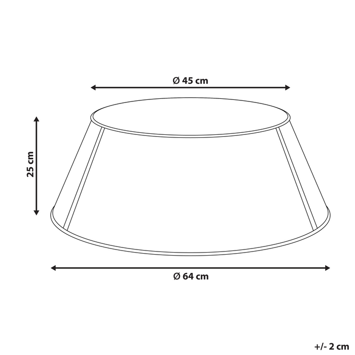 Beliani - LAPUA - Kerstboomrok - Goud - IJzer
