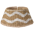 Beliani - HIVER - Kerstboomrok - Natuurlijk|Wit - ⌀ 60 cm - Zeegras