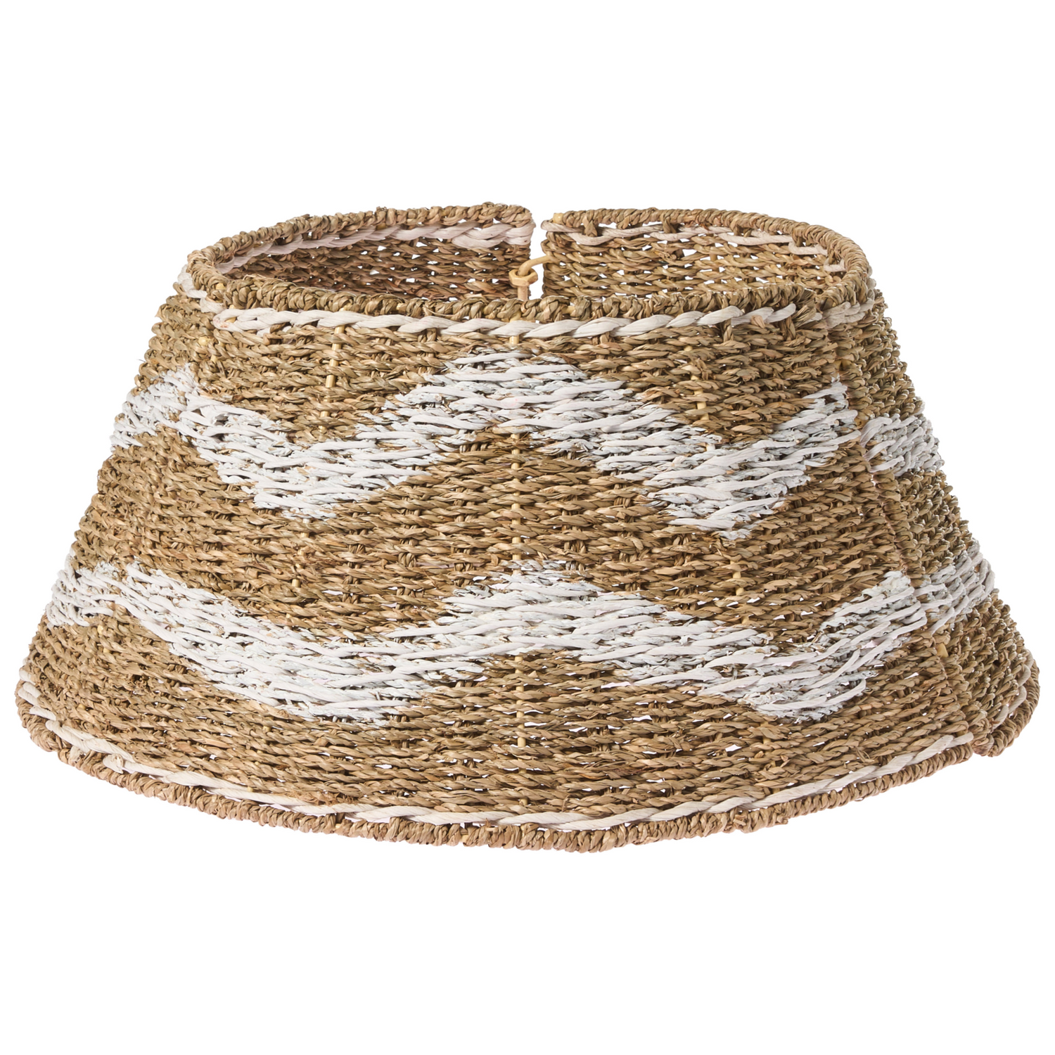 Beliani - HIVER - Kerstboomrok - Natuurlijk|Wit - ⌀ 60 cm - Zeegras