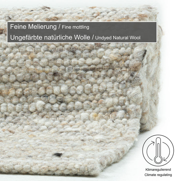 Theko Alm-Glück natuurtapijt 250x350 cm - Zand