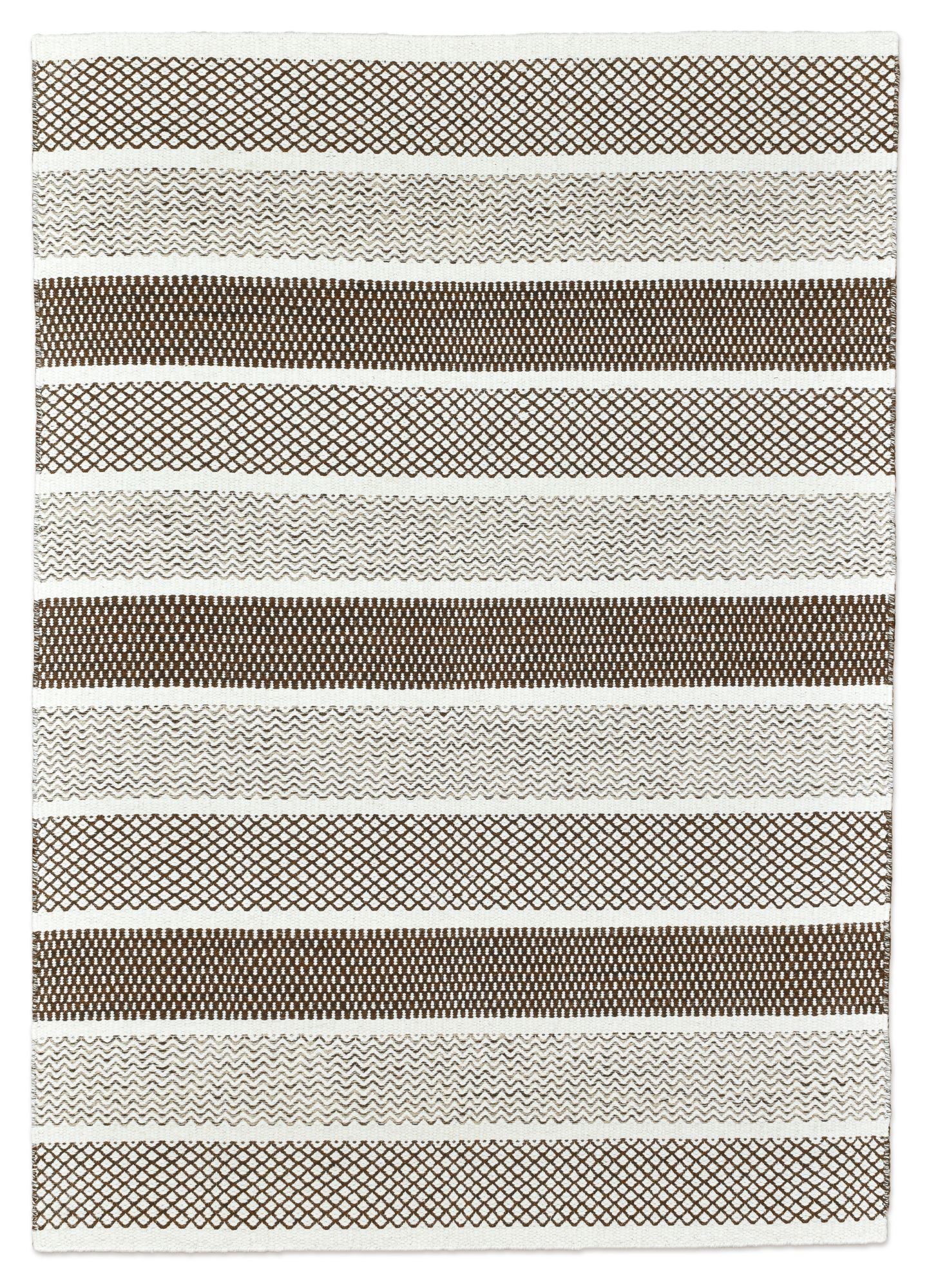 Theko Tapijt in Scandinavische stijl Trondheim 65x130 cm - Zwart|wit