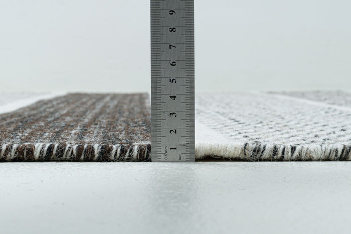 Theko Tapijt in Scandinavische stijl Trondheim 65x130 cm - Zwart|wit