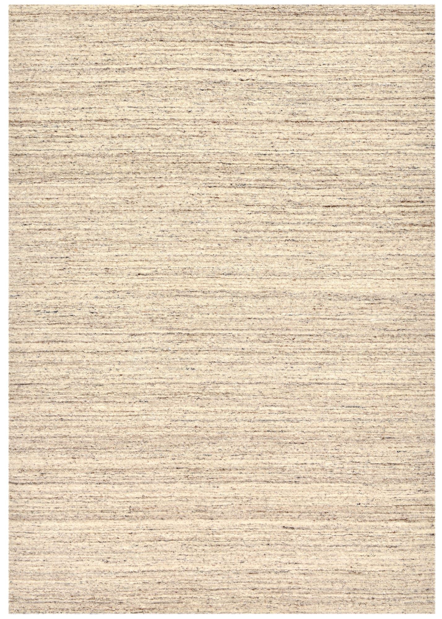 Theko Handgeweven wollen tapijt Pure 40x60 cm - Beige