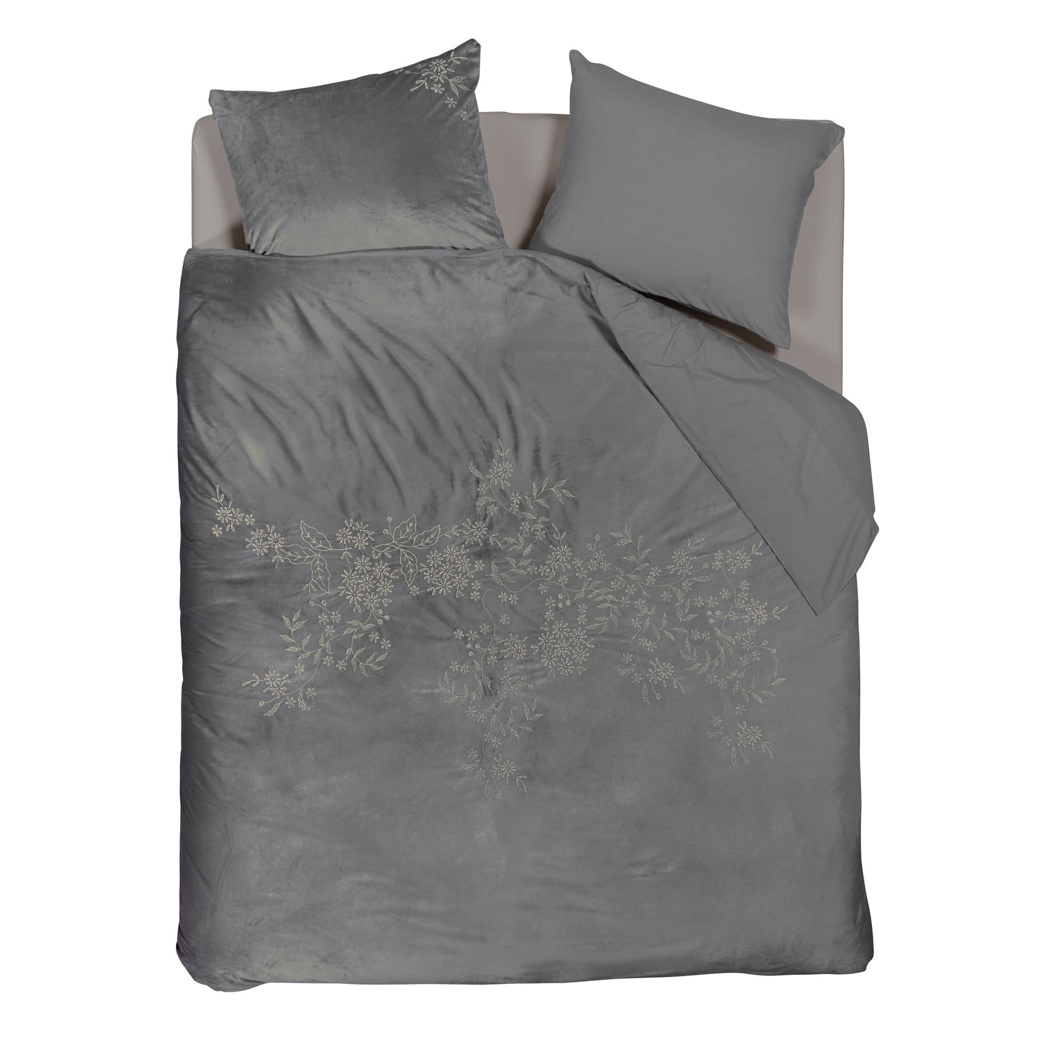 Beddinghouse Arya Grijs Dekbedovertrek 240 x 200/220 cm