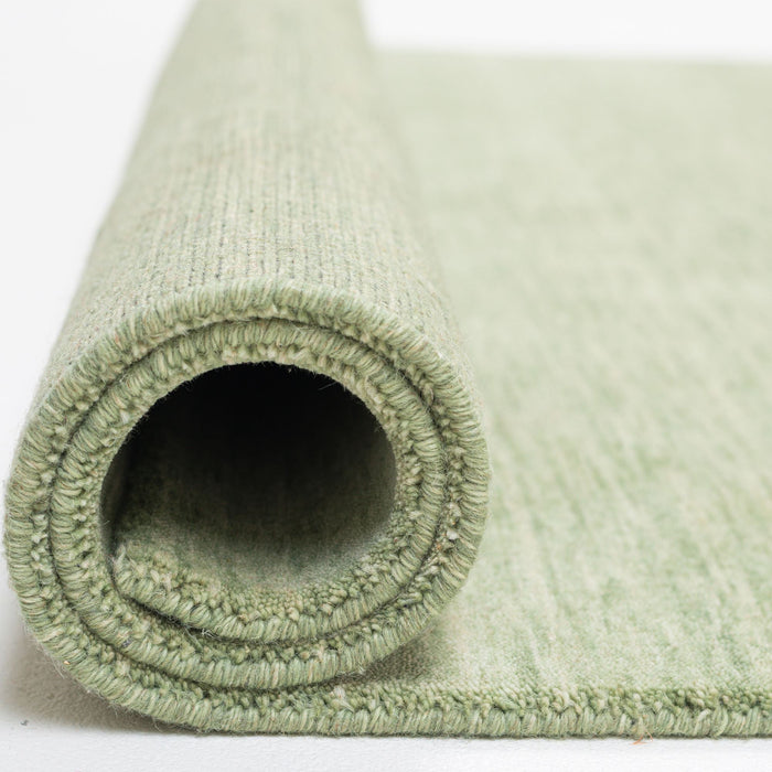 Theko Handgeweven UNI-tapijt Holi 70x140 cm - Groen