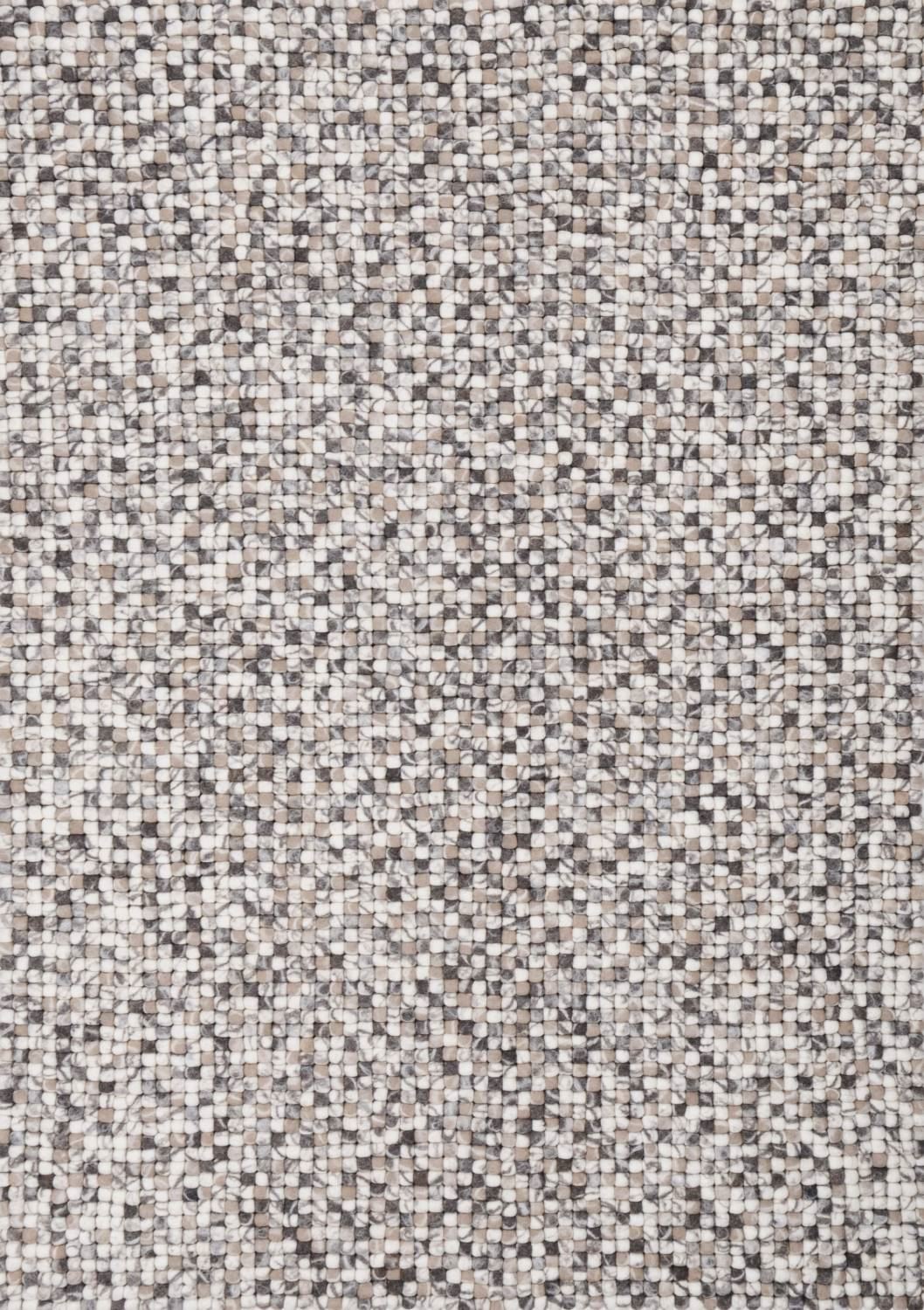 Handgemaakt viltkogeltapijt Felty 70x140 cm - Multicolor Natuurlijk