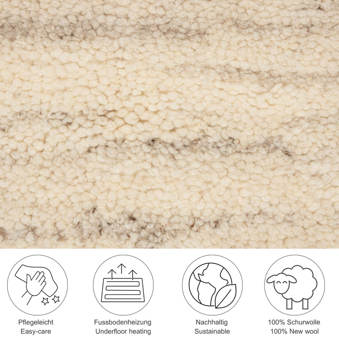 Theko Handgeknoopt Berber tapijt Hadj 70x140 cm - Jaspé