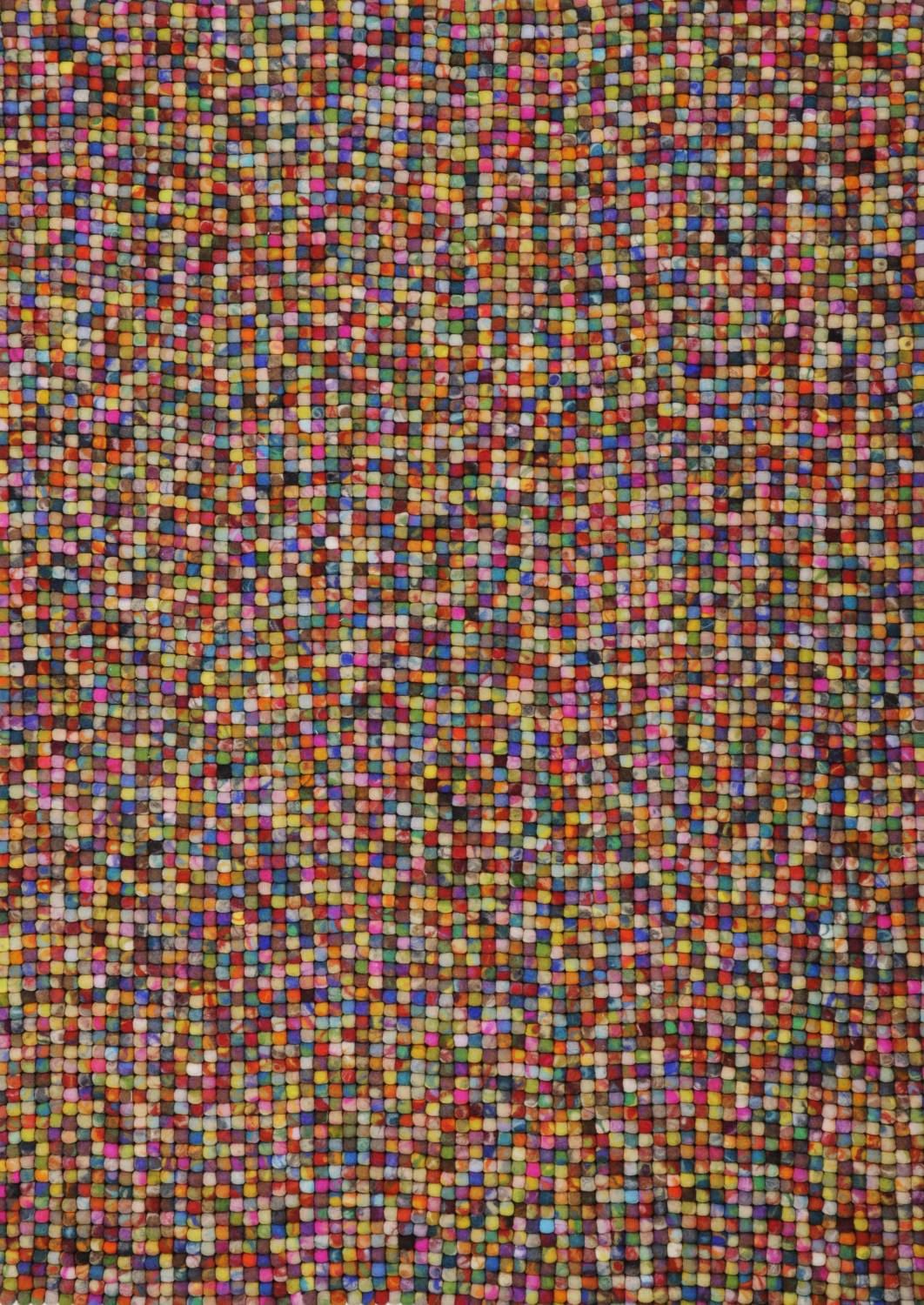 Handgemaakt viltkogeltapijt Felty 140x200 cm - Multicolor