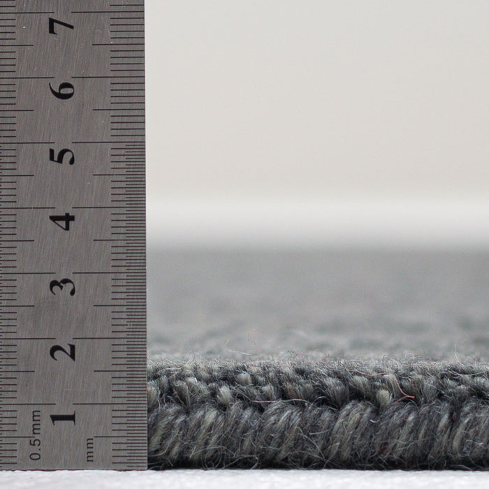 Theko Handgeweven UNI-tapijt Holi  250x350 cm - Donkergrijs