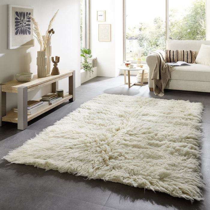 Theko Grieks Flokati-tapijt Flokos 2450 160x230 cm - Crème