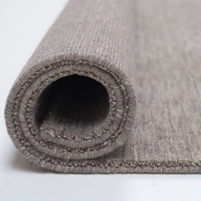 Theko Handgeweven UNI-tapijt Holi  90x160 cm - Grijs