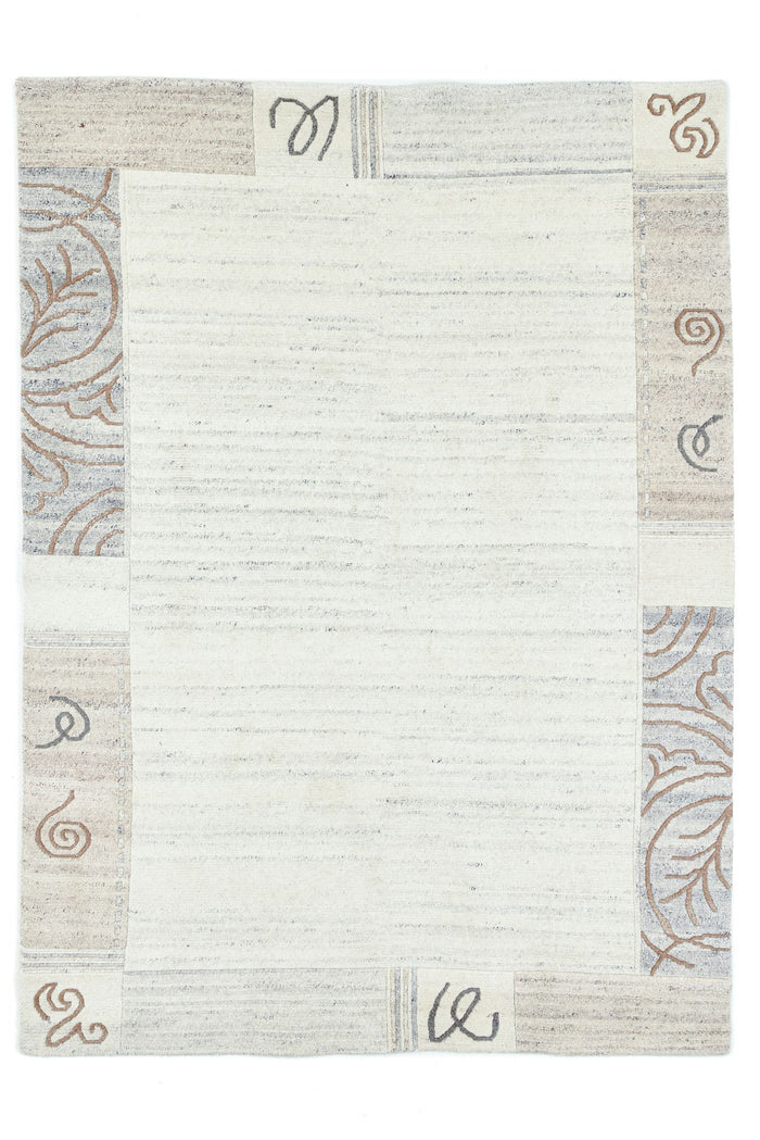 Theko Handgeknoopt wollen tapijt Nakarta 250x350 cm - Beige