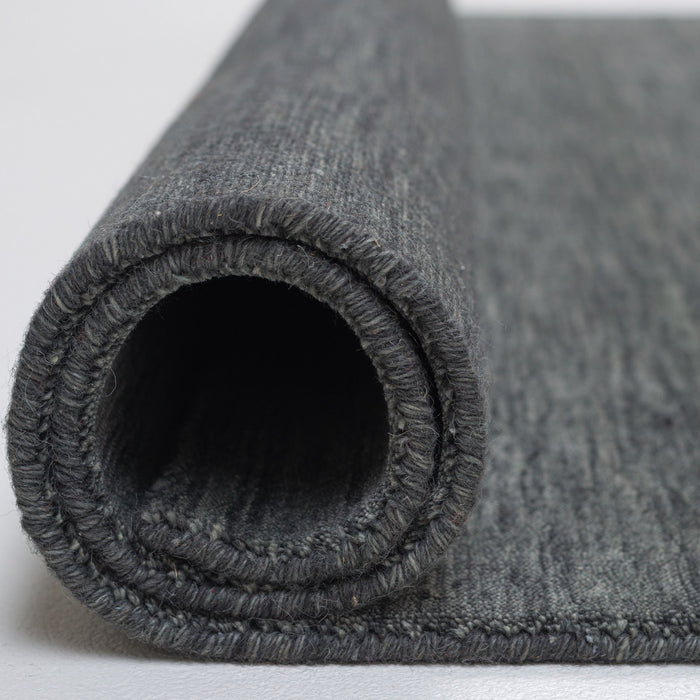 Theko Handgeweven UNI-tapijt Holi  190x250 cm - Donkergrijs