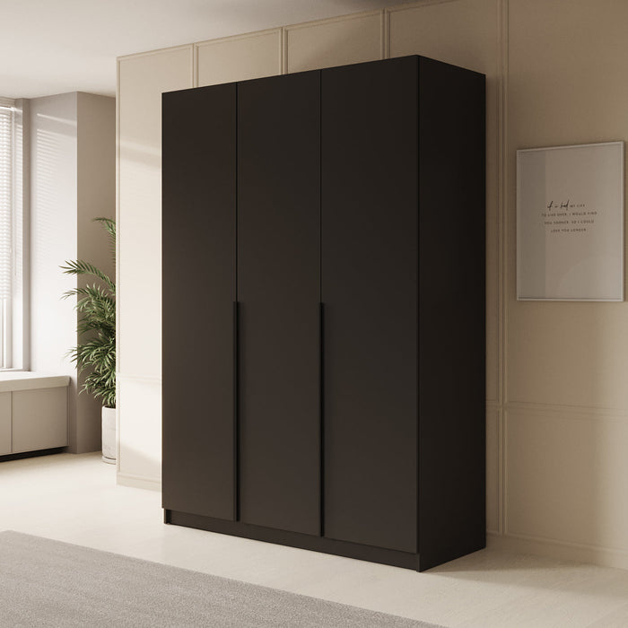 Meubella - Kledingkast Sabre - Zwart - 150 cm