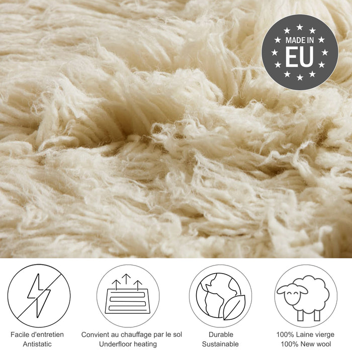 Theko Grieks Flokati-tapijt Flokos 2450 300x400 cm - Crème