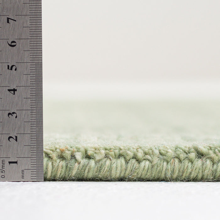 Theko Handgeweven UNI-tapijt Holi 40x60 cm - Groen