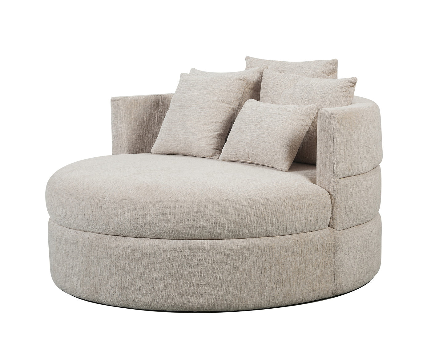DÉJA Living - Loveseat Zand Stof - Ø124x84cm - Miles