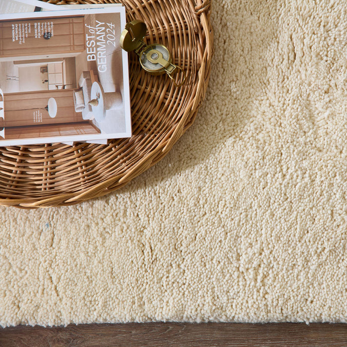 Theko handgeknoopt Berber tapijt Maloronga 70x140 cm - Blanc