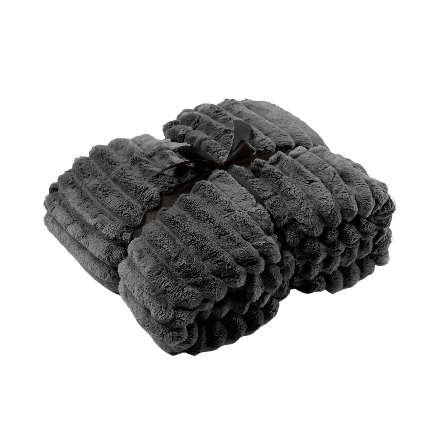 Dutch Decor plaid RICKY - 150x200 cm Charcoal Gray