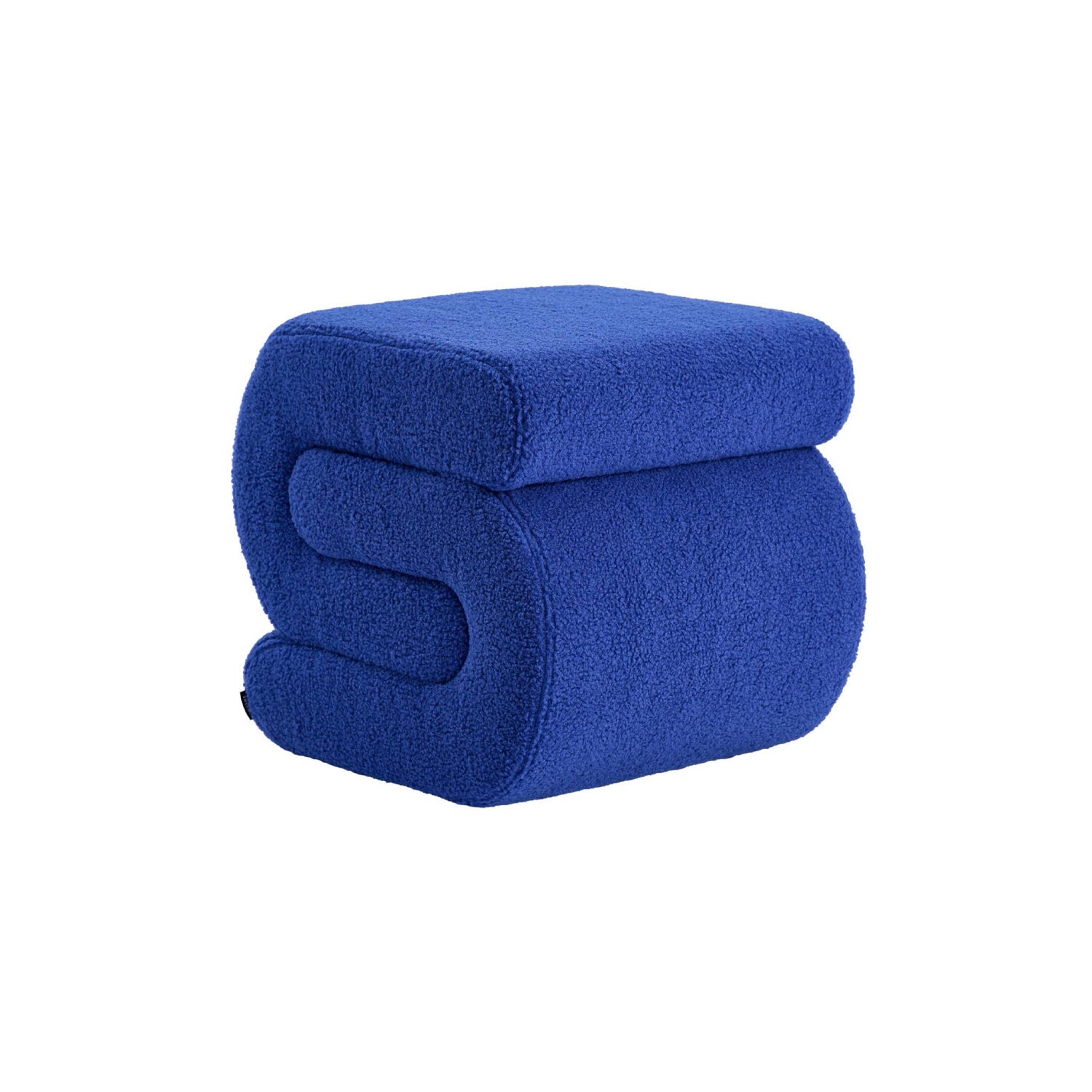 sweeek - Designpoef boucléstof 1 plaats