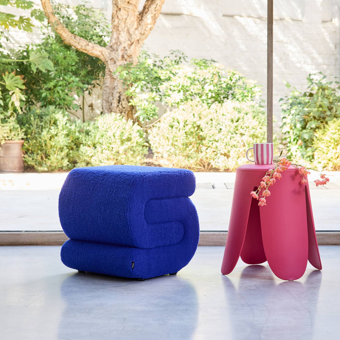 sweeek - Designpoef boucléstof 1 plaats