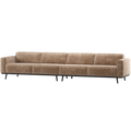 WOOOD Statement XL 4-Zits Bank 327 cm - Chenille - Velvet Taupe